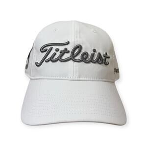 Titleist Pro V1 Golf Cap Hat White Gray Adjustable Men’s Strapback